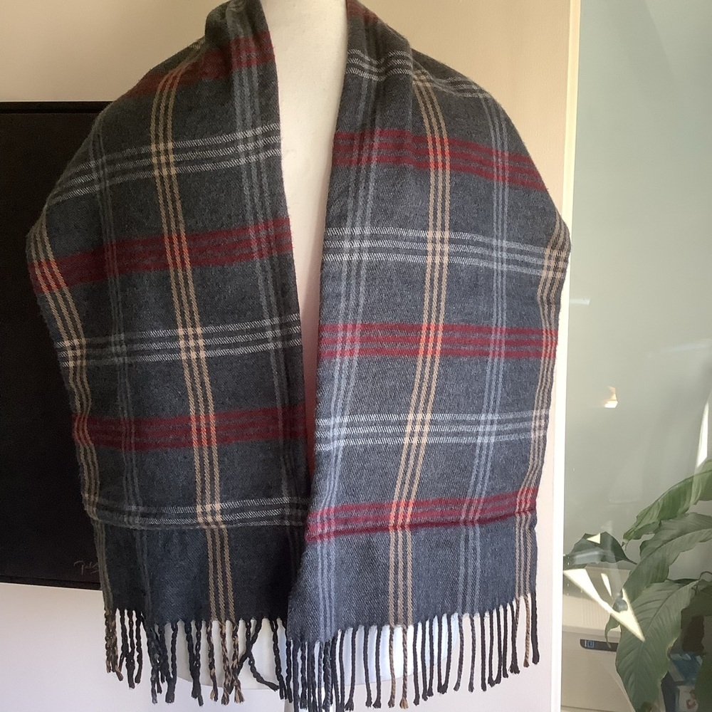 Mens Lined Winter Scarf with Secret Pocket